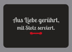 Display-Abdeckung passend für Thermomix TM7 – Aus Liebe gerührt, mit Stolz serviert. | mehrfarbig, Wunschfarbe möglich