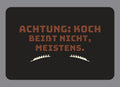 Display-Abdeckung passend für Thermomix TM7 – Achtung: Koch beißt nicht, meistens. | mehrfarbig, Wunschfarbe möglich