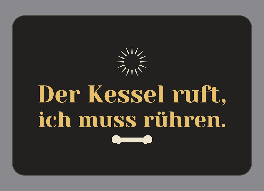 Display-Abdeckung passend für Thermomix TM7 – Der Kessel ruft, ich muss rühren. | mehrfarbig, Wunschfarbe möglich