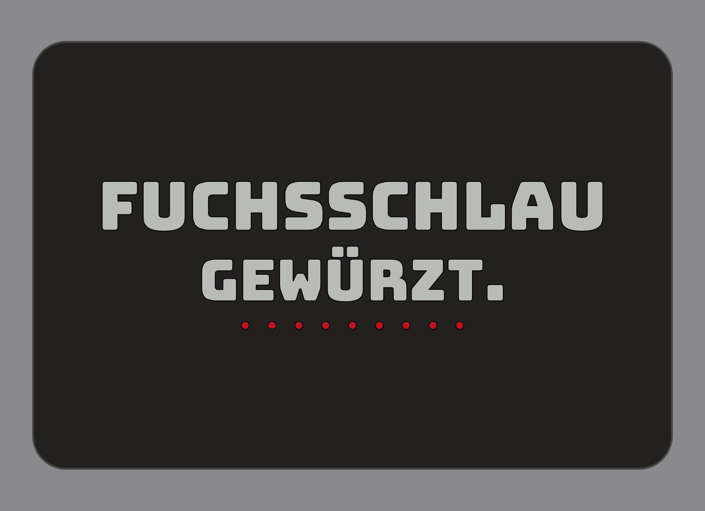 Display-Abdeckung passend für Thermomix TM7 – Fuchsschlau gewürzt. | mehrfarbig, Wunschfarbe möglich