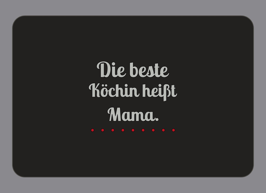 Display-Abdeckung passend für Thermomix TM7 – Die beste Köchin heißt Mama. | mehrfarbig, Wunschfarbe möglich
