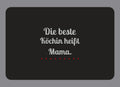 Display-Abdeckung passend für Thermomix TM7 – Die beste Köchin heißt Mama. | mehrfarbig, Wunschfarbe möglich