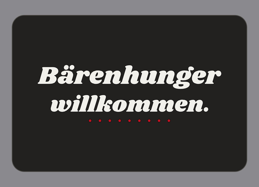 Display-Abdeckung passend für Thermomix TM7 – Bärenhunger willkommen. | mehrfarbig, Wunschfarbe möglich
