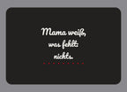 Display-Abdeckung passend für Thermomix TM7 – Mama weiß, was fehlt: nichts. | mehrfarbig, Wunschfarbe möglich