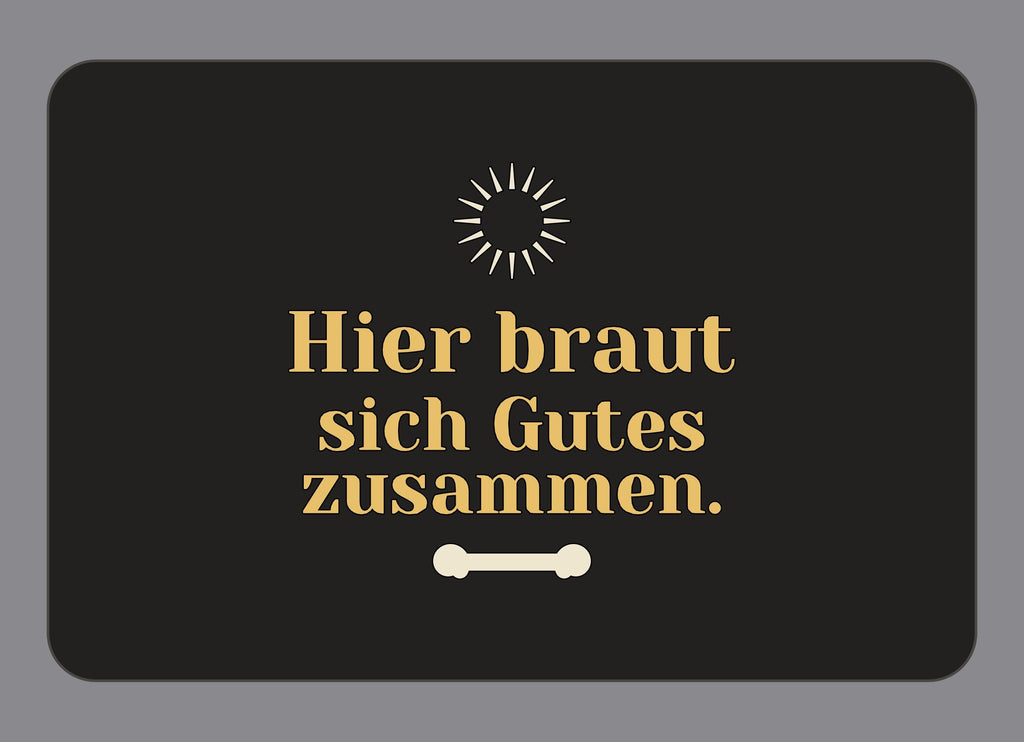 Display-Abdeckung passend für Thermomix TM7 – Hier braut sich Gutes zusammen. | mehrfarbig, Wunschfarbe möglich