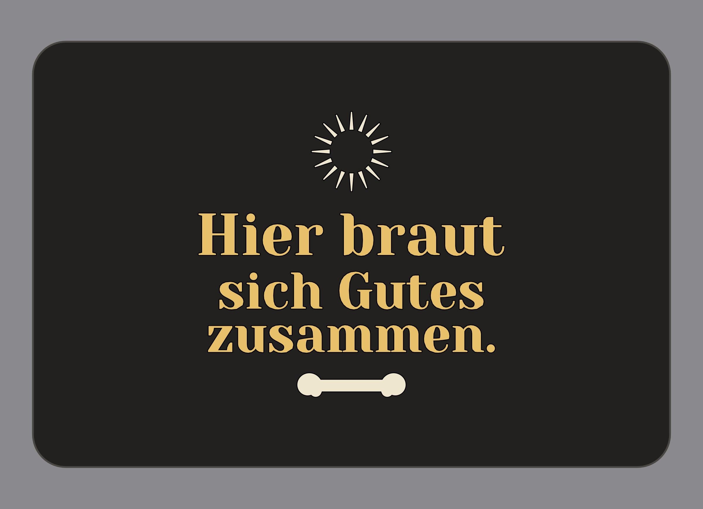 Display-Abdeckung passend für Thermomix TM7 – Hier braut sich Gutes zusammen. | mehrfarbig, Wunschfarbe möglich