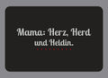 Display-Abdeckung passend für Thermomix TM7 – Mama: Herz, Herd und Heldin. | mehrfarbig, Wunschfarbe möglich