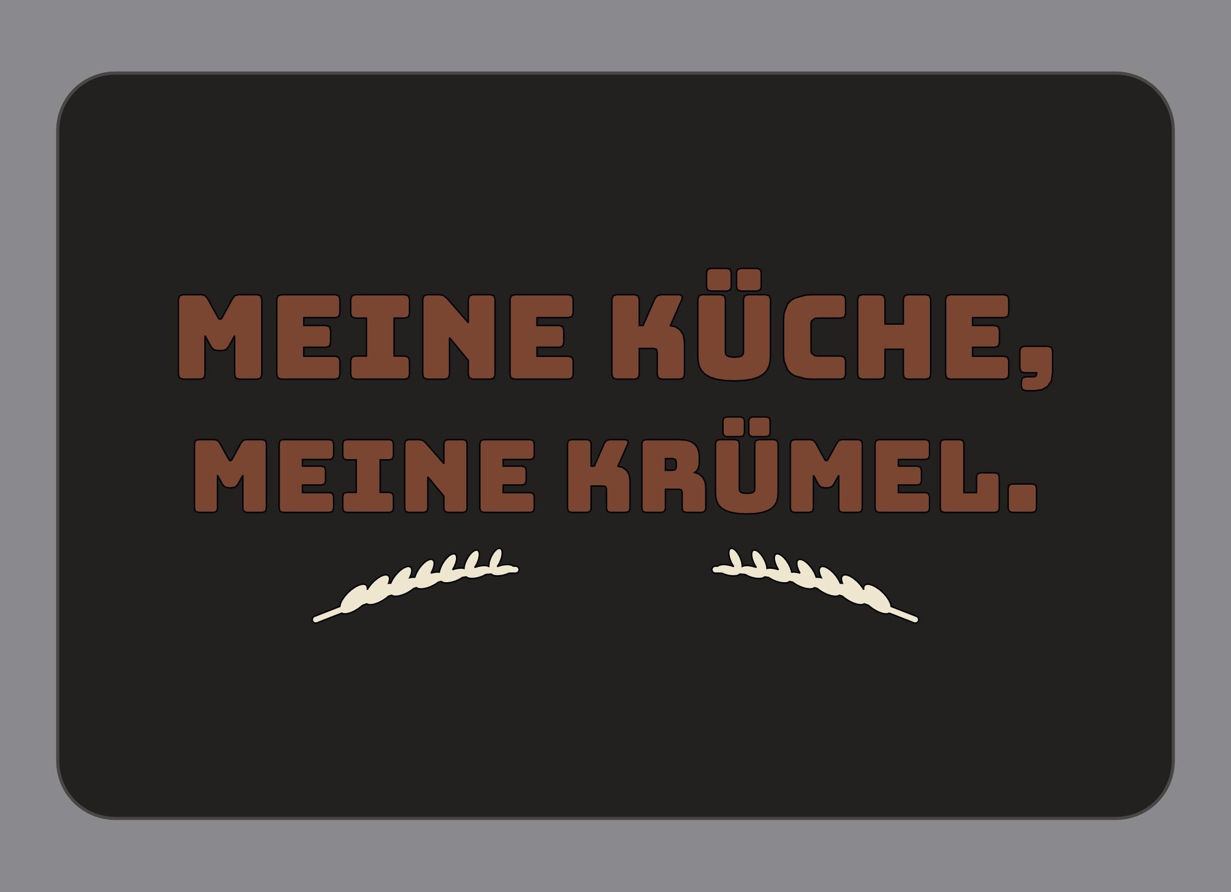 Display-Abdeckung passend für Thermomix TM7 – Meine Küche, meine Krümel. | mehrfarbig, Wunschfarbe möglich