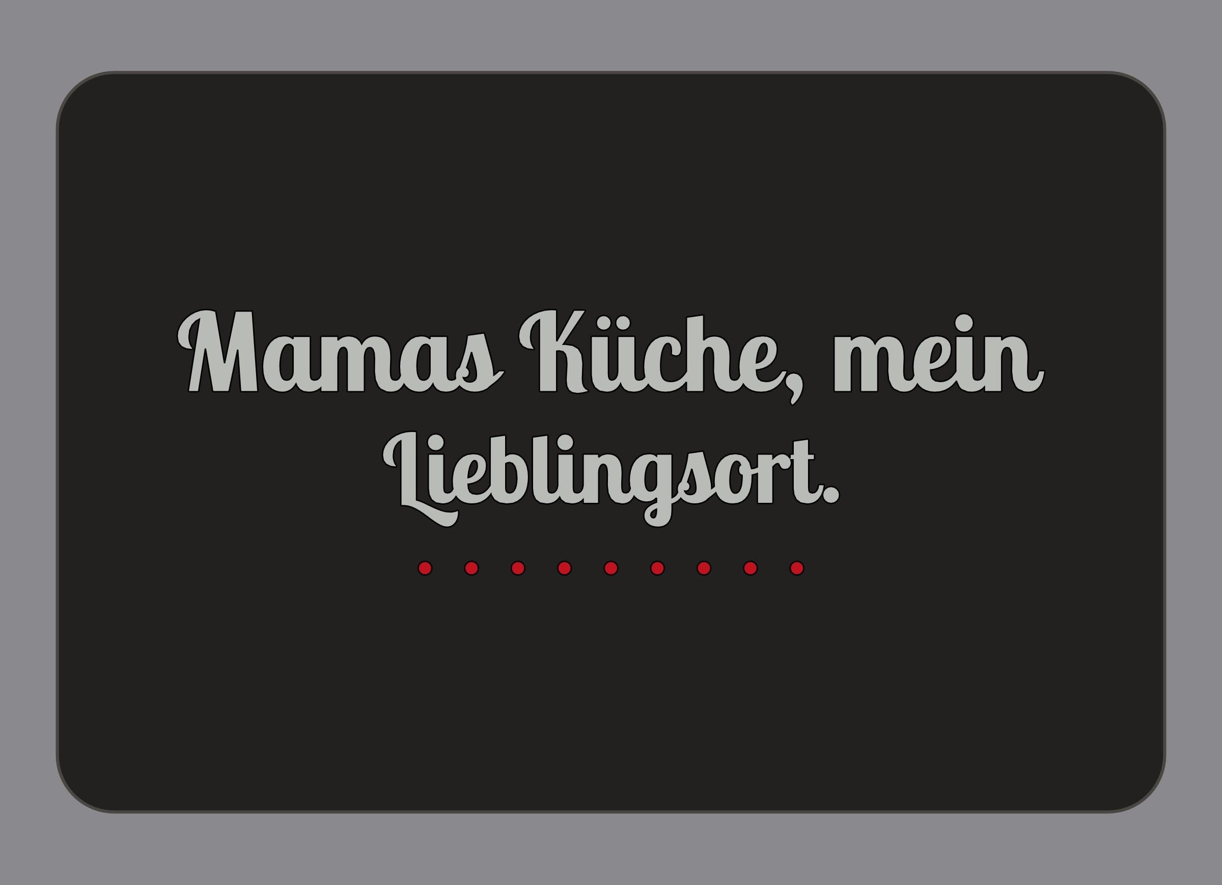 Display-Abdeckung passend für Thermomix TM7 – Mamas Küche, mein Lieblingsort. | mehrfarbig, Wunschfarbe möglich