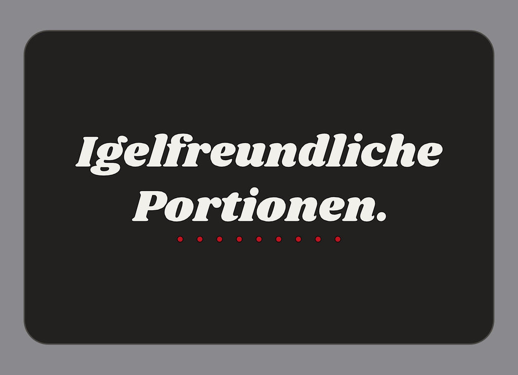 Display-Abdeckung passend für Thermomix TM7 – Igelfreundliche Portionen. | mehrfarbig, Wunschfarbe möglich