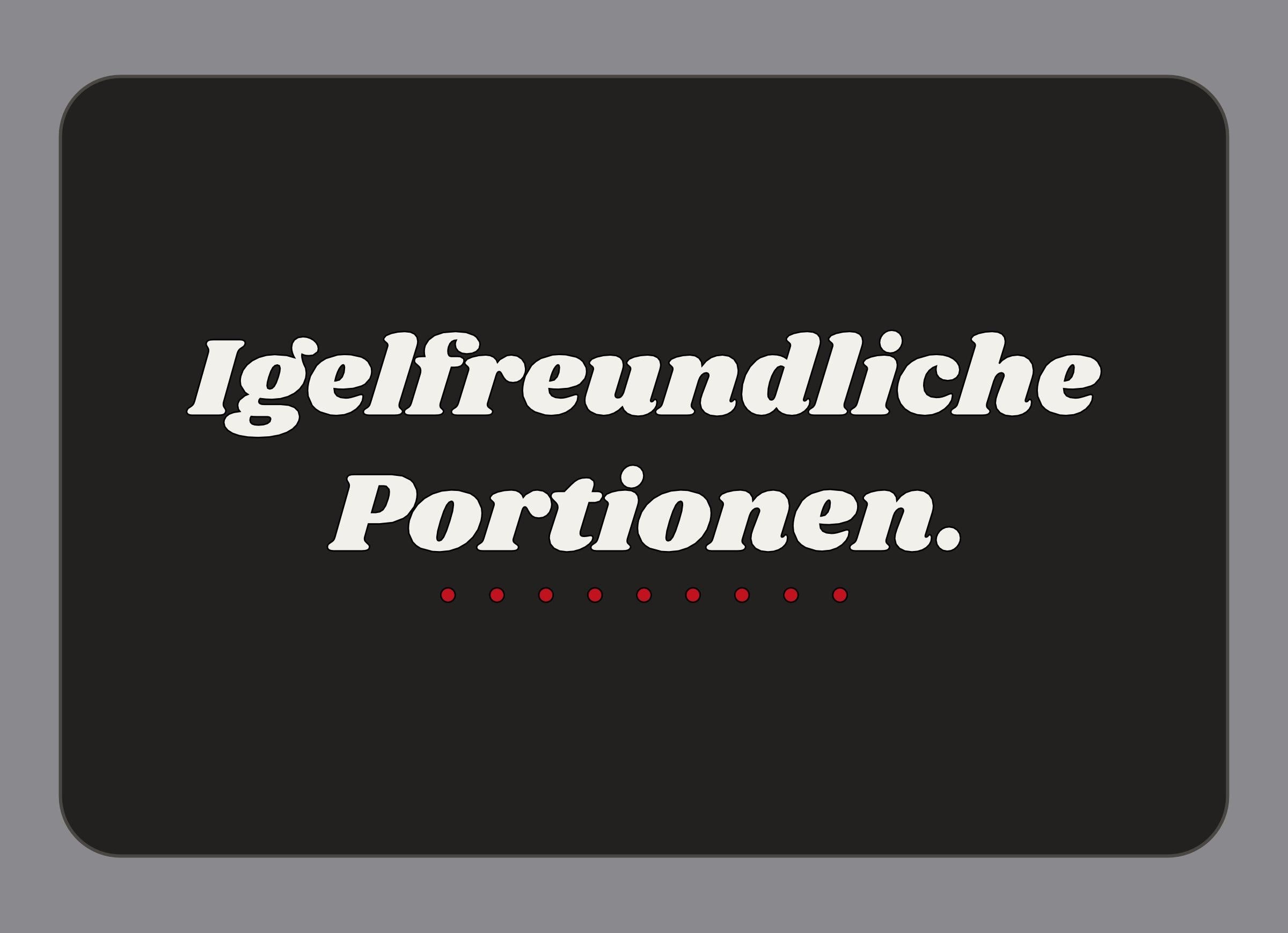 Display-Abdeckung passend für Thermomix TM7 – Igelfreundliche Portionen. | mehrfarbig, Wunschfarbe möglich