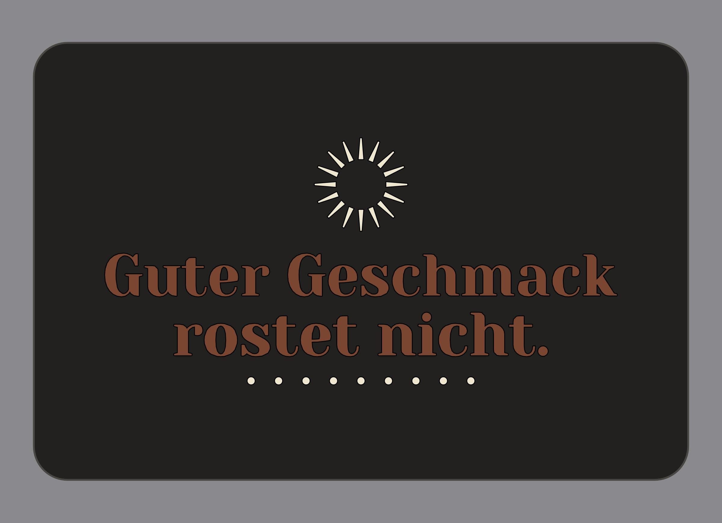 Display-Abdeckung passend für Thermomix TM7 – Guter Geschmack rostet nicht. | mehrfarbig, Wunschfarbe möglich