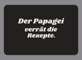 Display-Abdeckung passend für Thermomix TM7 – Der Papagei verrät die Rezepte. | mehrfarbig, Wunschfarbe möglich