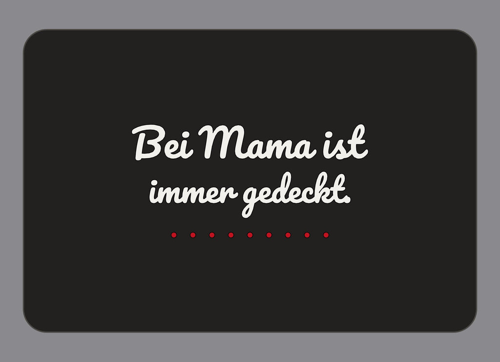 Display-Abdeckung passend für Thermomix TM7 – Bei Mama ist immer gedeckt. | mehrfarbig, Wunschfarbe möglich