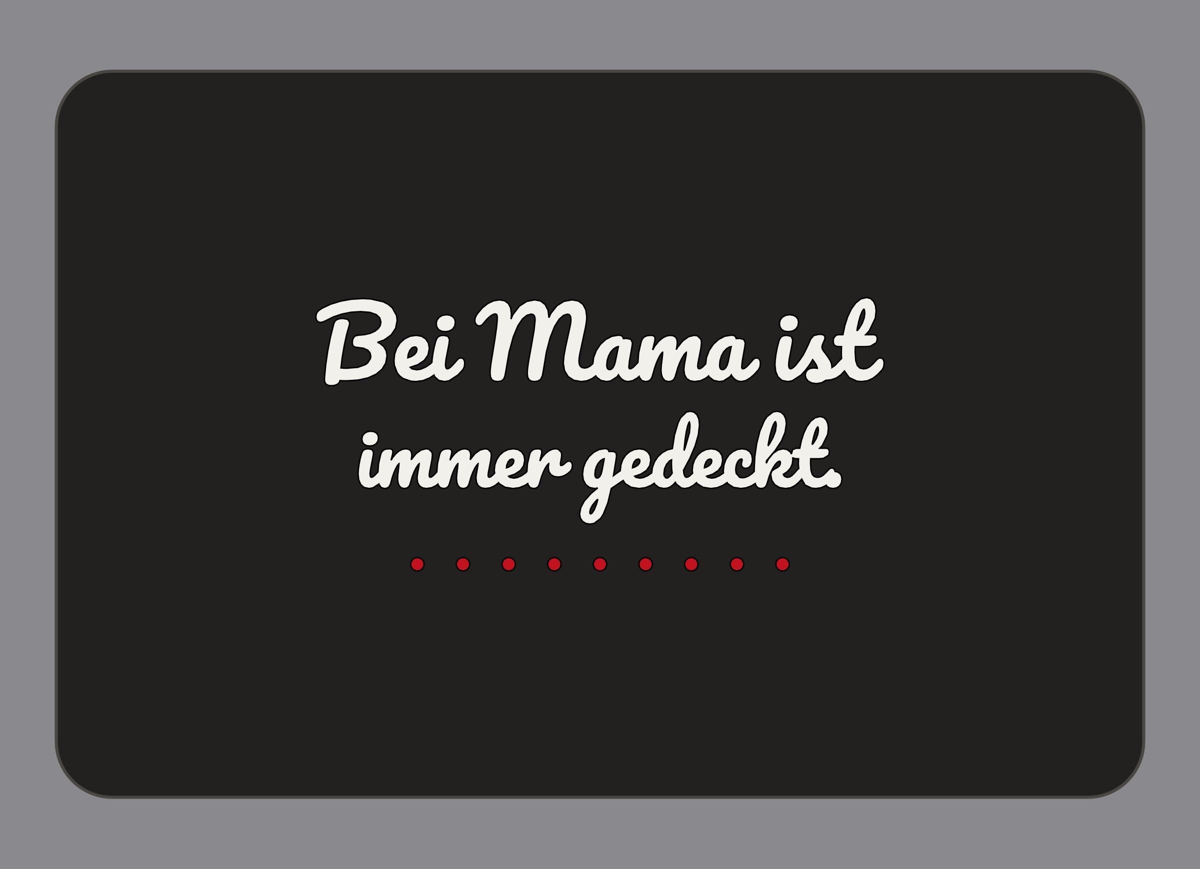 Display-Abdeckung passend für Thermomix TM7 – Bei Mama ist immer gedeckt. | mehrfarbig, Wunschfarbe möglich