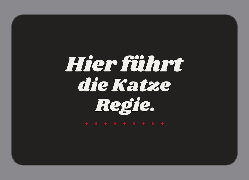 Display-Abdeckung passend für Thermomix TM7 – Hier führt die Katze Regie. | mehrfarbig, Wunschfarbe möglich