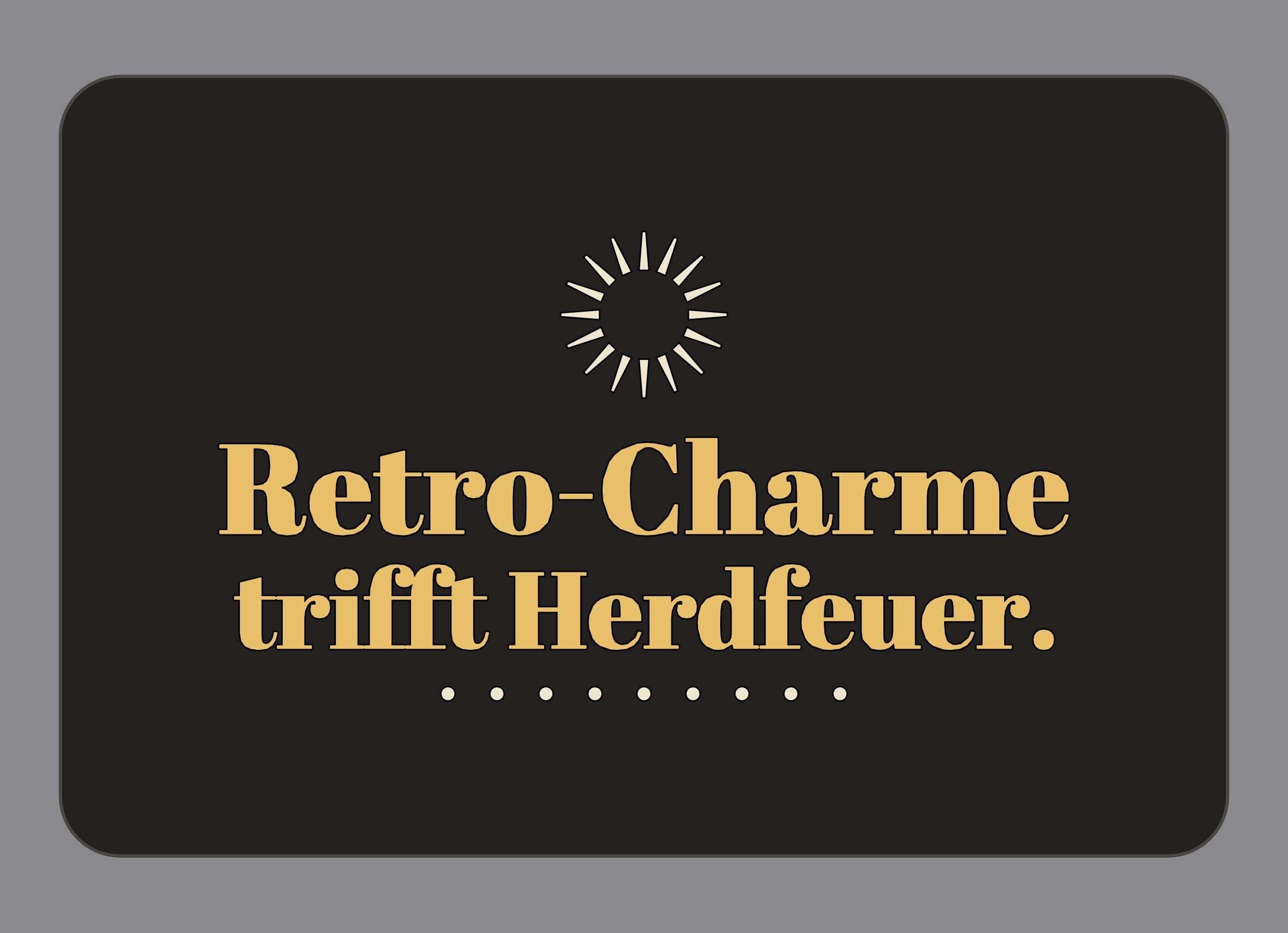 Display-Abdeckung passend für Thermomix TM7 – Retro-Charme trifft Herdfeuer. | mehrfarbig, Wunschfarbe möglich