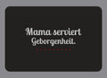 Display-Abdeckung passend für Thermomix TM7 – Mama serviert Geborgenheit. | mehrfarbig, Wunschfarbe möglich
