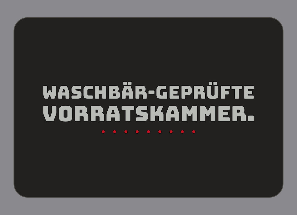 Display-Abdeckung passend für Thermomix TM7 – Waschbär-geprüfte Vorratskammer. | mehrfarbig, Wunschfarbe möglich