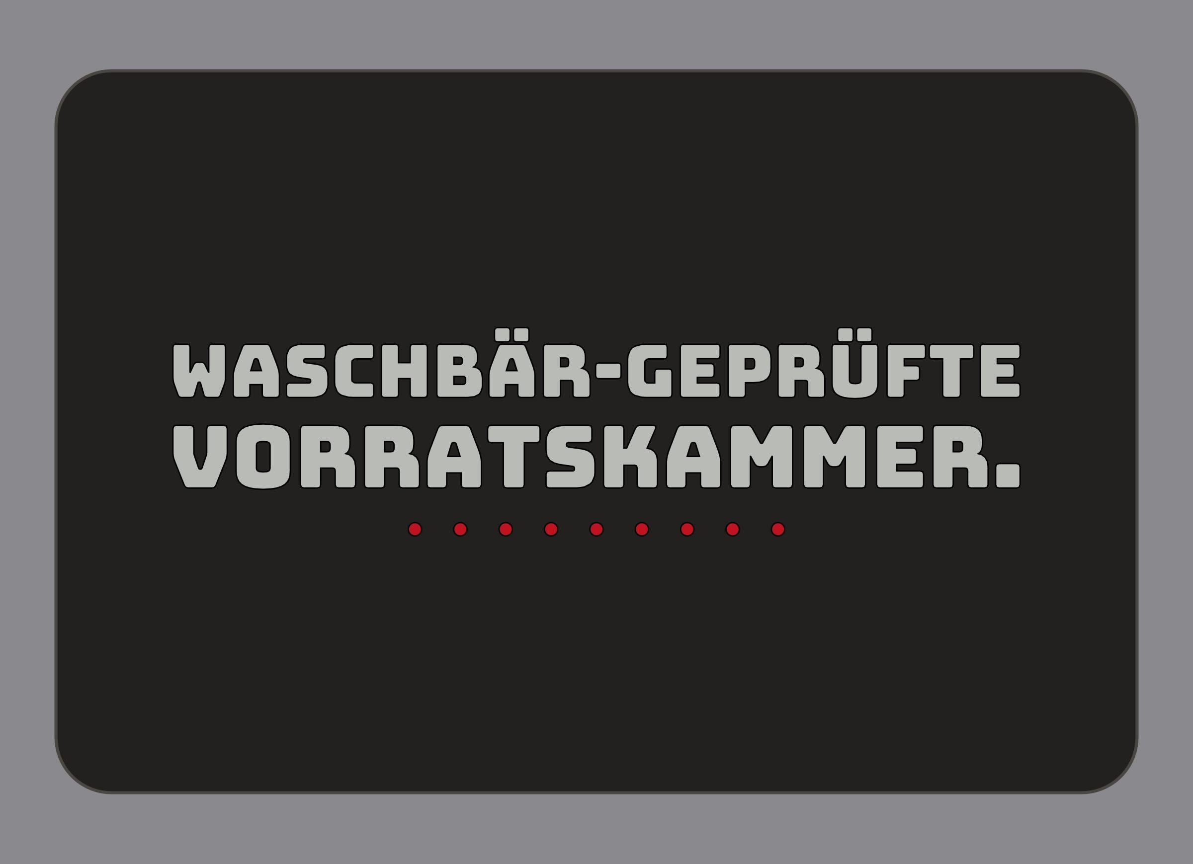 Display-Abdeckung passend für Thermomix TM7 – Waschbär-geprüfte Vorratskammer. | mehrfarbig, Wunschfarbe möglich