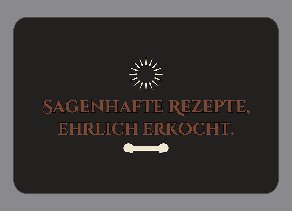 Display-Abdeckung passend für Thermomix TM7 – Sagenhafte Rezepte, ehrlich erkocht. | mehrfarbig, Wunschfarbe möglich
