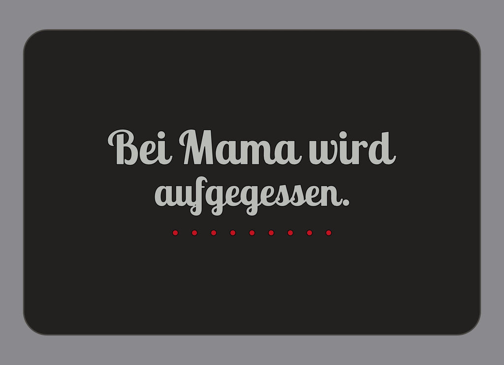 Display-Abdeckung passend für Thermomix TM7 – Bei Mama wird aufgegessen. | mehrfarbig, Wunschfarbe möglich