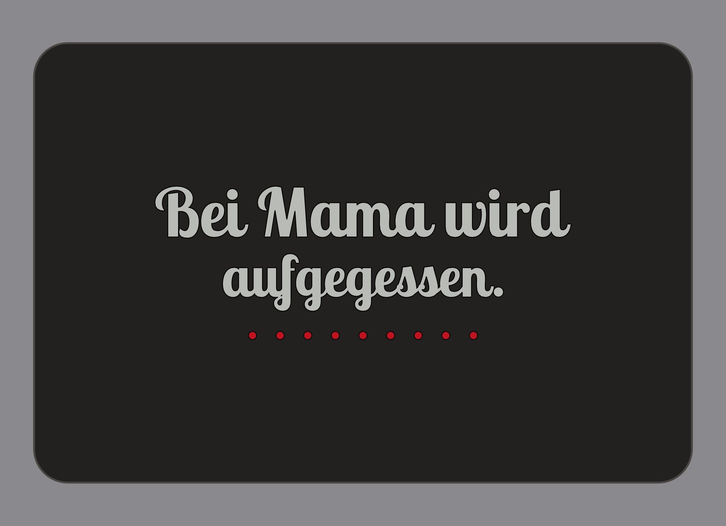 Display-Abdeckung passend für Thermomix TM7 – Bei Mama wird aufgegessen. | mehrfarbig, Wunschfarbe möglich