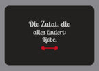 Display-Abdeckung passend für Thermomix TM7 – Die Zutat, die alles ändert: Liebe. | mehrfarbig, Wunschfarbe möglich