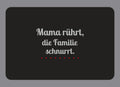 Display-Abdeckung passend für Thermomix TM7 – Mama rührt, die Familie schnurrt. | mehrfarbig, Wunschfarbe möglich
