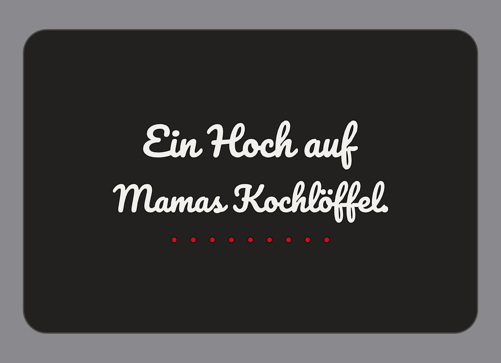 Display-Abdeckung passend für Thermomix TM7 – Ein Hoch auf Mamas Kochlöffel. | mehrfarbig, Wunschfarbe möglich