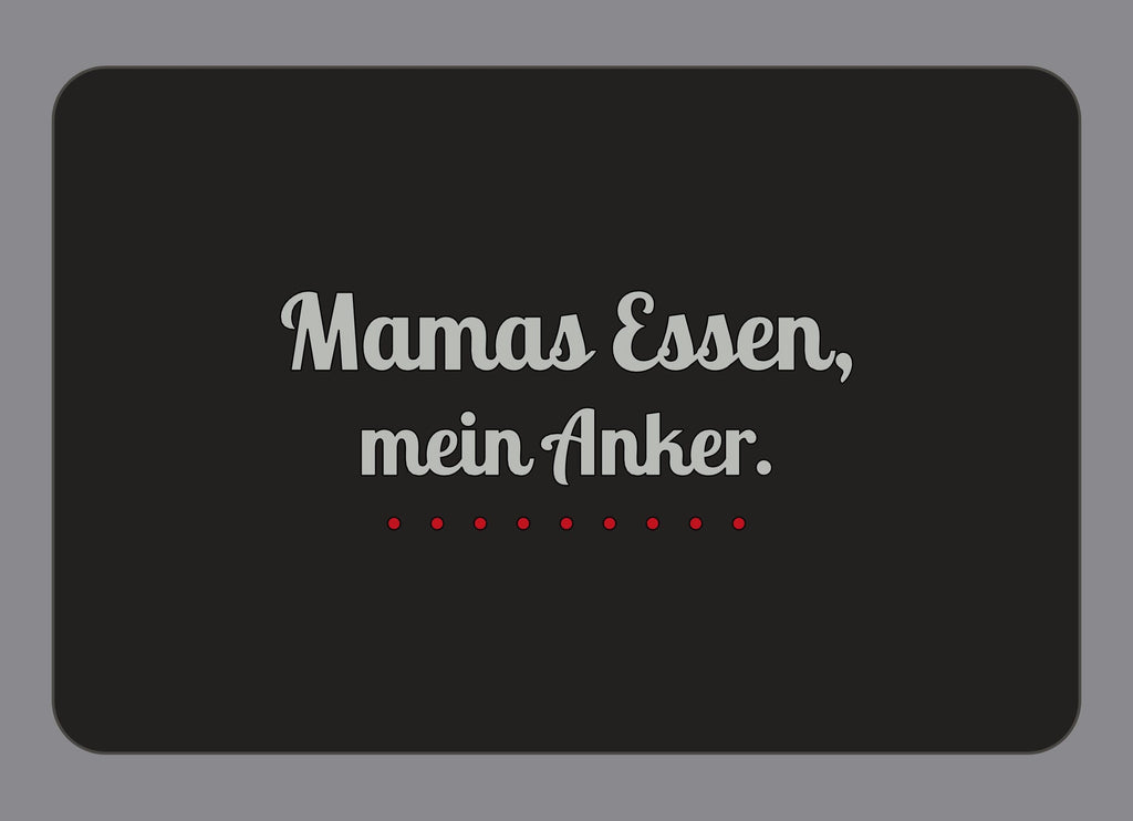 Display-Abdeckung passend für Thermomix TM7 – Mamas Essen, mein Anker. | mehrfarbig, Wunschfarbe möglich
