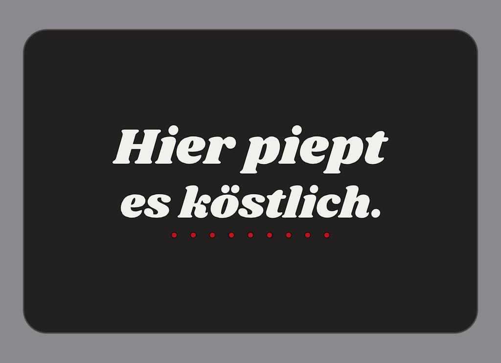 Display-Abdeckung passend für Thermomix TM7 – Hier piept es köstlich. | mehrfarbig, Wunschfarbe möglich