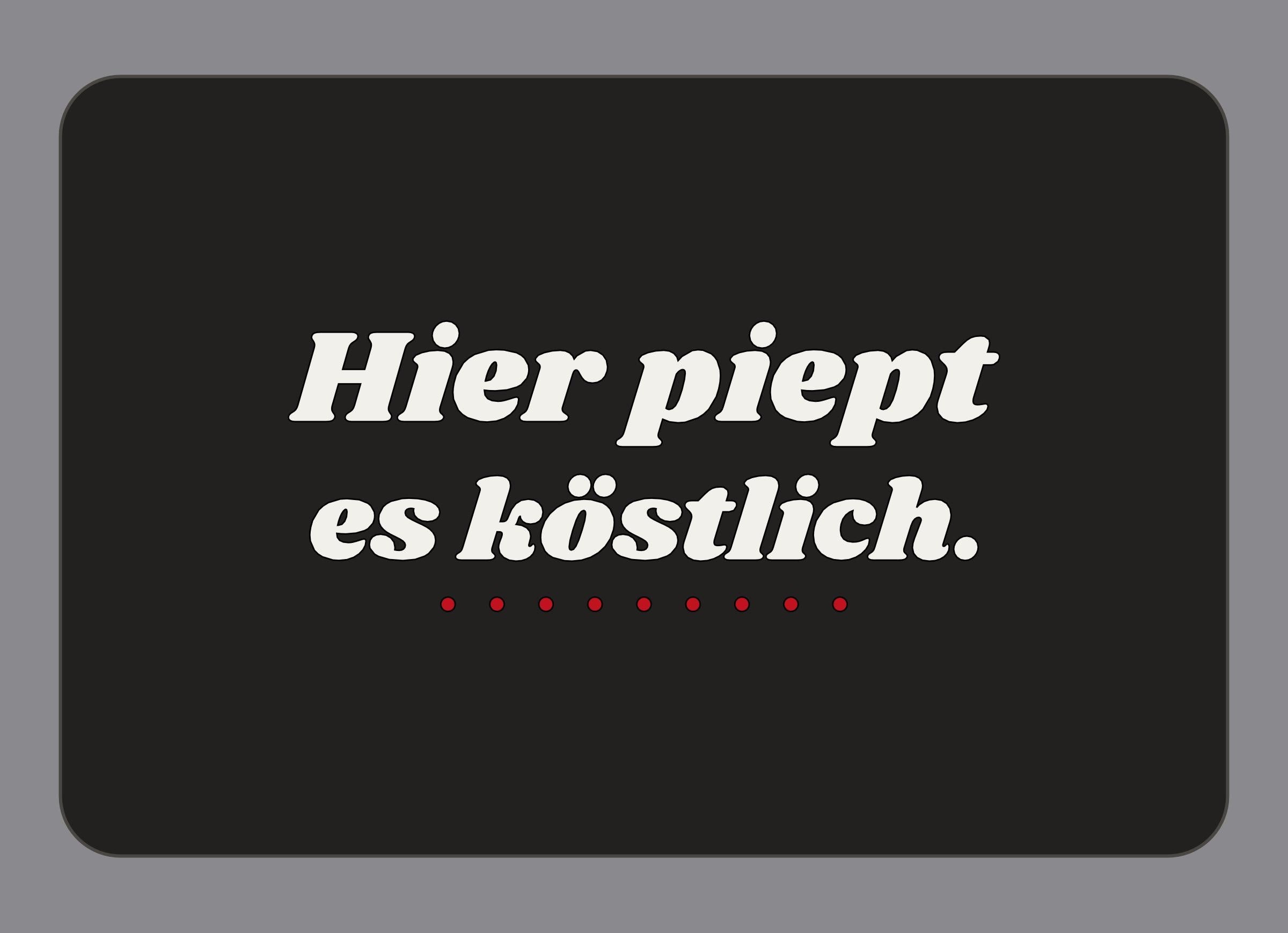 Display-Abdeckung passend für Thermomix TM7 – Hier piept es köstlich. | mehrfarbig, Wunschfarbe möglich