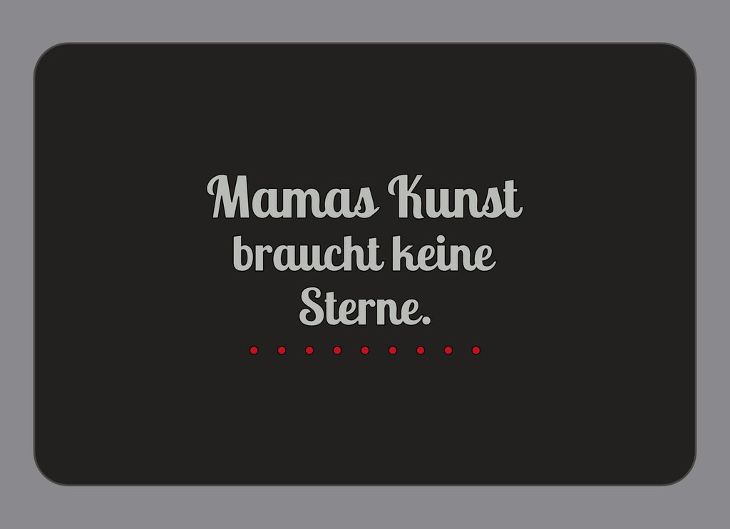 Display-Abdeckung passend für Thermomix TM7 – Mamas Kunst braucht keine Sterne. | mehrfarbig, Wunschfarbe möglich