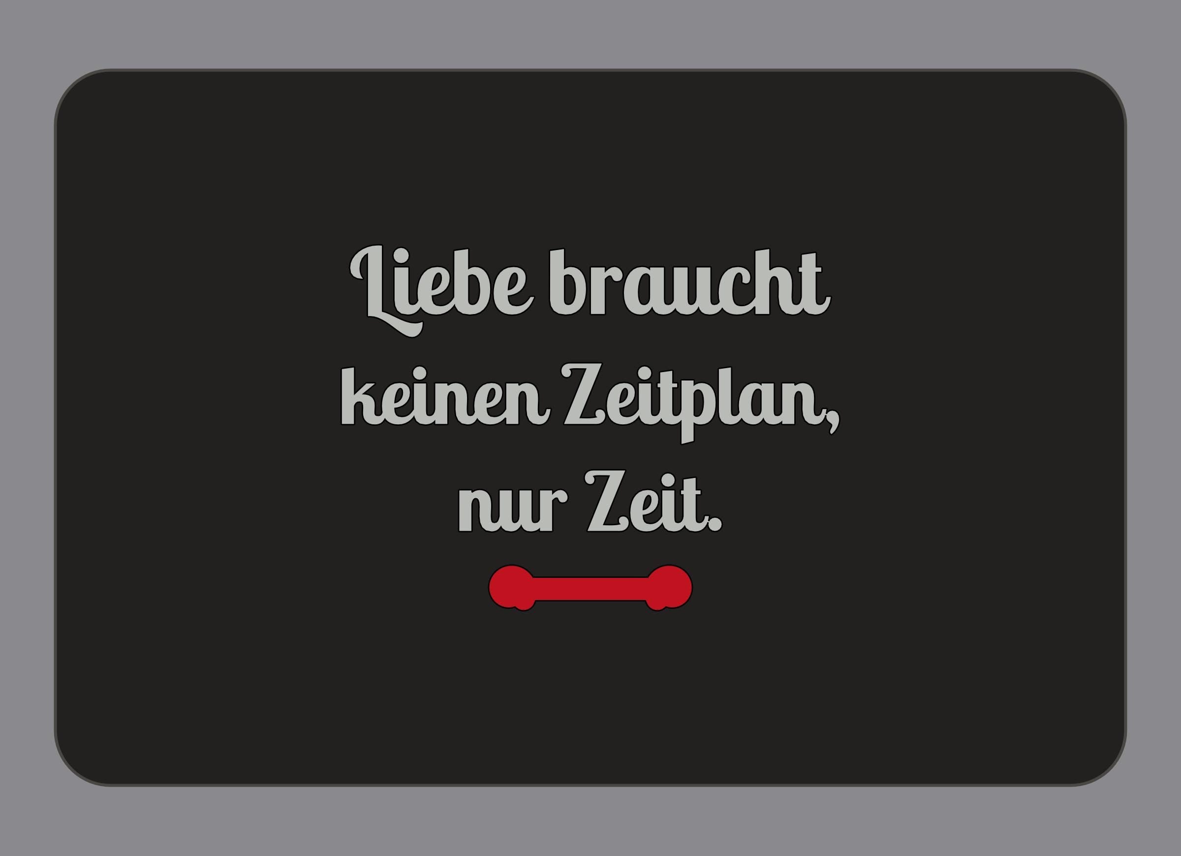 Display-Abdeckung passend für Thermomix TM7 – Liebe braucht keinen Zeitplan, nur Zeit. | mehrfarbig, Wunschfarbe möglich
