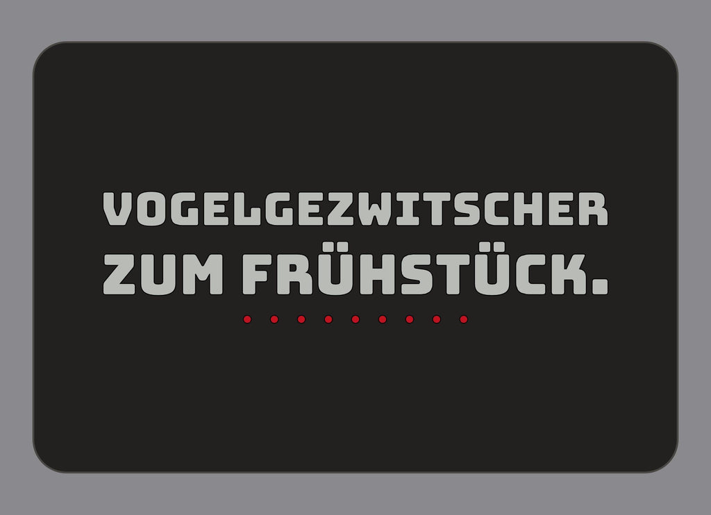 Display-Abdeckung passend für Thermomix TM7 – Vogelgezwitscher zum Frühstück. | mehrfarbig, Wunschfarbe möglich