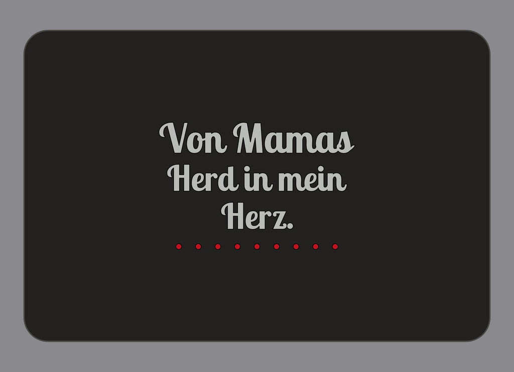 Display-Abdeckung passend für Thermomix TM7 – Von Mamas Herd in mein Herz. | mehrfarbig, Wunschfarbe möglich
