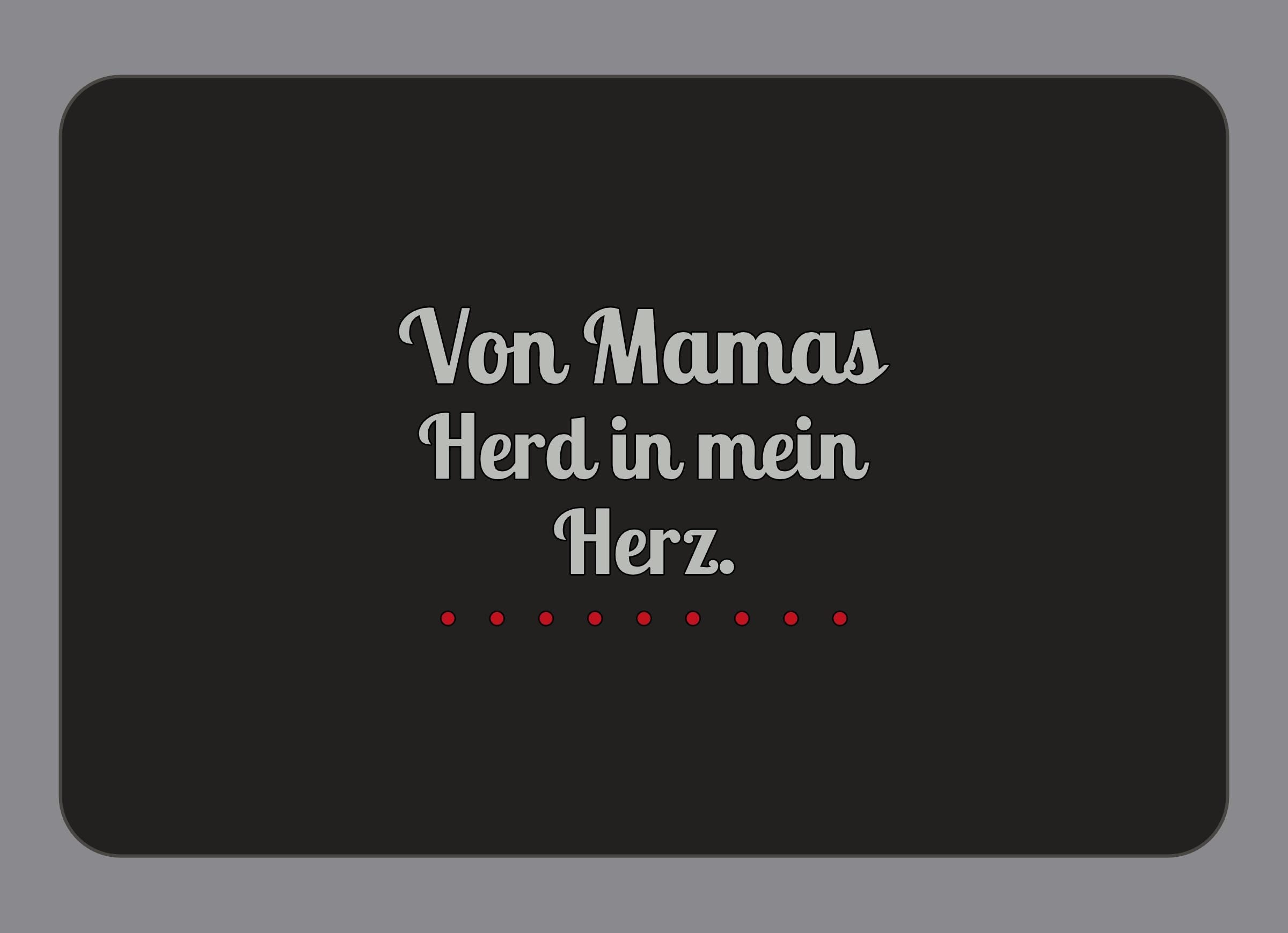 Display-Abdeckung passend für Thermomix TM7 – Von Mamas Herd in mein Herz. | mehrfarbig, Wunschfarbe möglich
