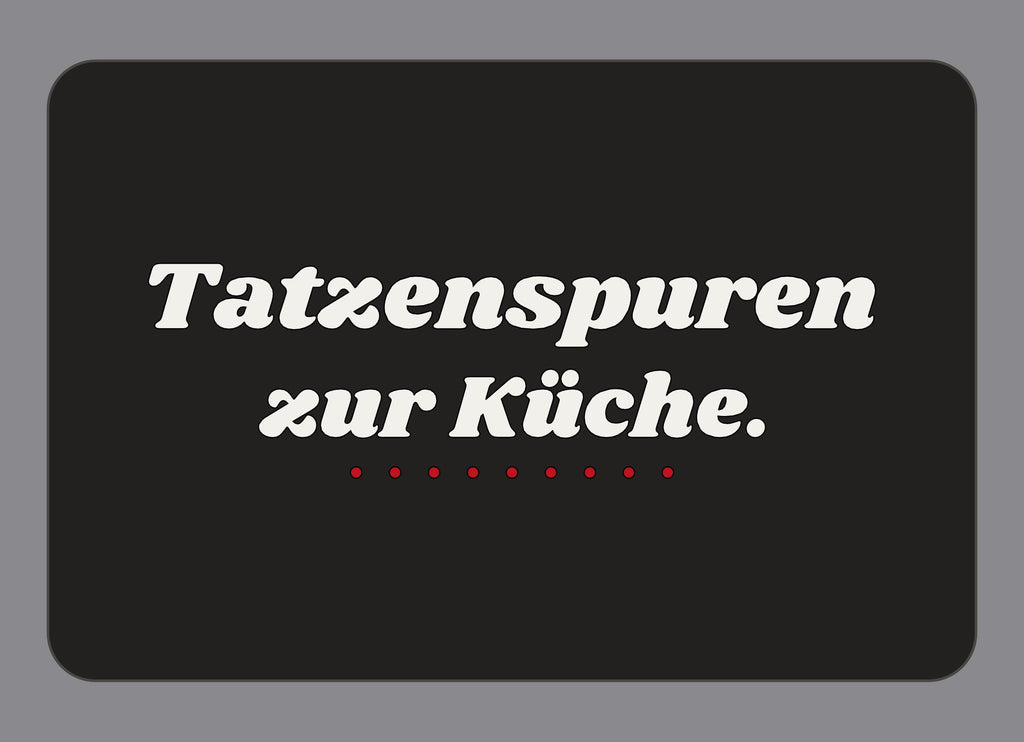 Display-Abdeckung passend für Thermomix TM7 – Tatzenspuren zur Küche. | mehrfarbig, Wunschfarbe möglich