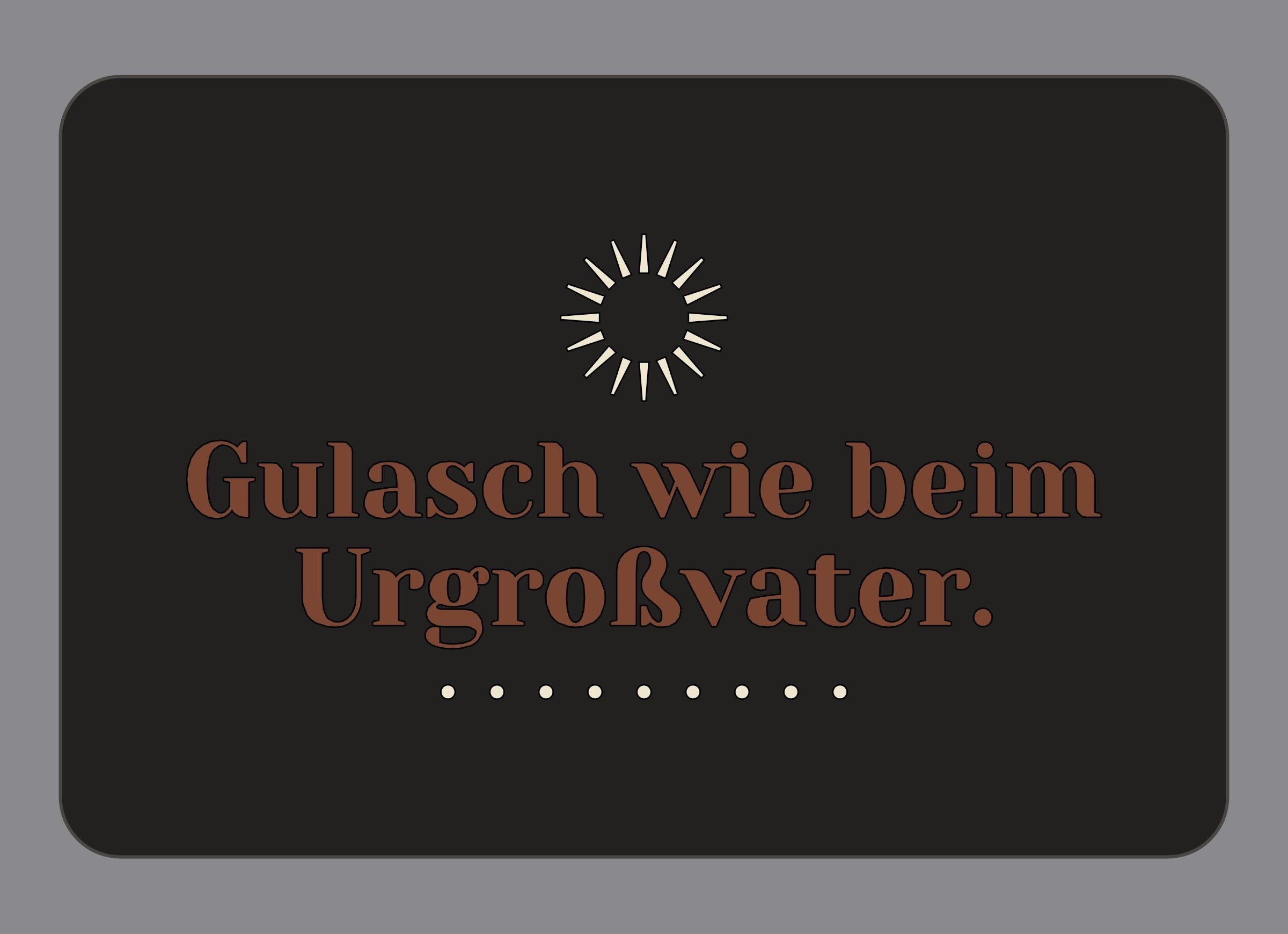 Display-Abdeckung passend für Thermomix TM7 – Gulasch wie beim Urgroßvater. | mehrfarbig, Wunschfarbe möglich