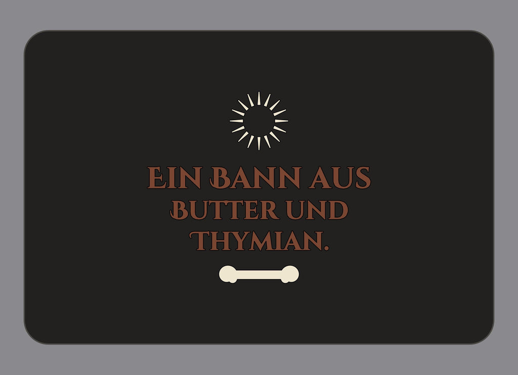 Display-Abdeckung passend für Thermomix TM7 – Ein Bann aus Butter und Thymian. | mehrfarbig, Wunschfarbe möglich