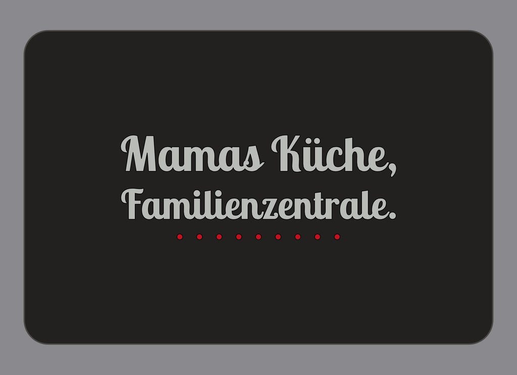 Display-Abdeckung passend für Thermomix TM7 – Mamas Küche, Familienzentrale. | mehrfarbig, Wunschfarbe möglich