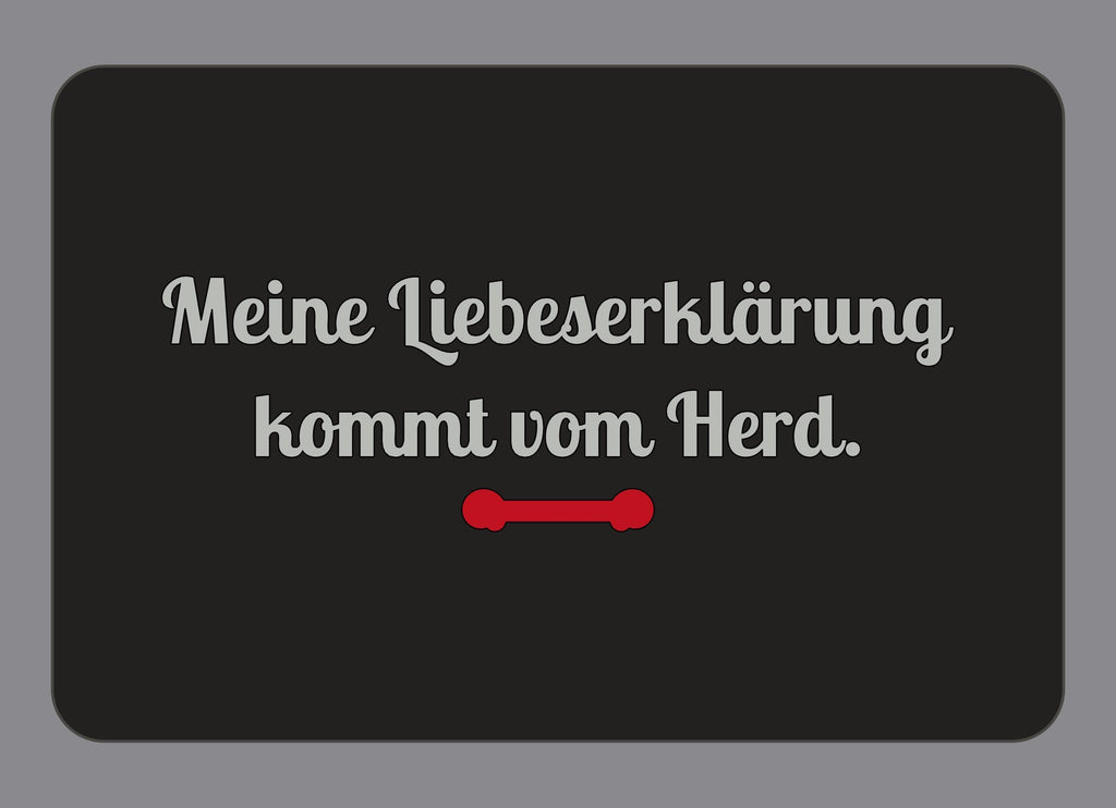 Display-Abdeckung passend für Thermomix TM7 – Meine Liebeserklärung kommt vom Herd. | mehrfarbig, Wunschfarbe möglich