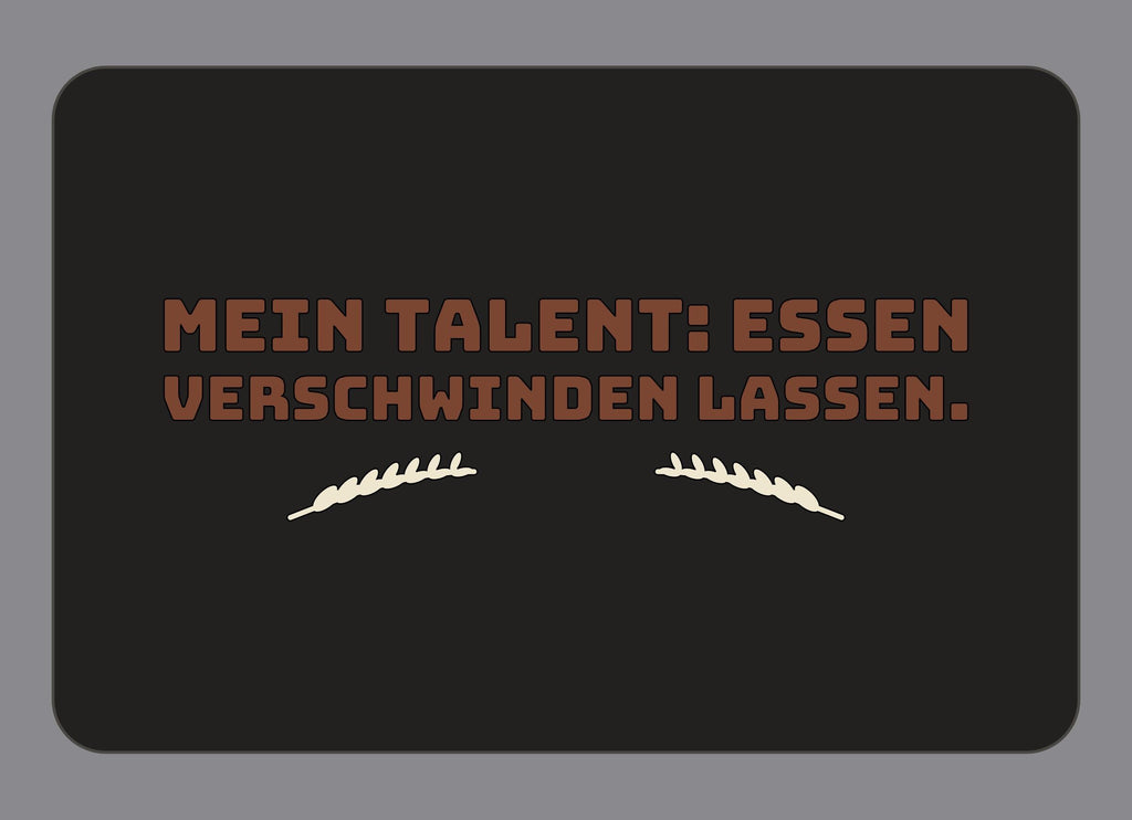 Display-Abdeckung passend für Thermomix TM7 – Mein Talent: Essen verschwinden lassen. | mehrfarbig, Wunschfarbe möglich