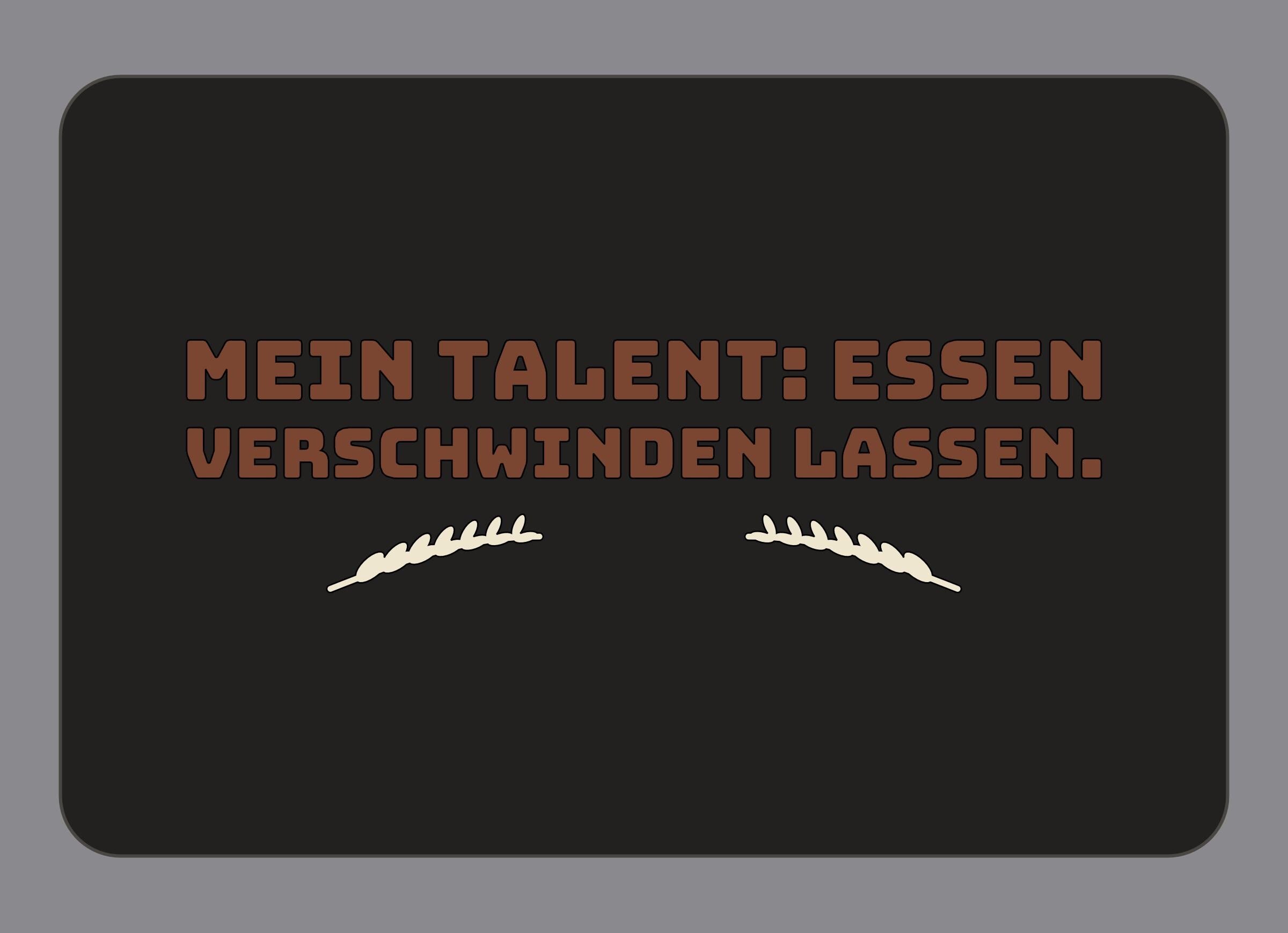 Display-Abdeckung passend für Thermomix TM7 – Mein Talent: Essen verschwinden lassen. | mehrfarbig, Wunschfarbe möglich