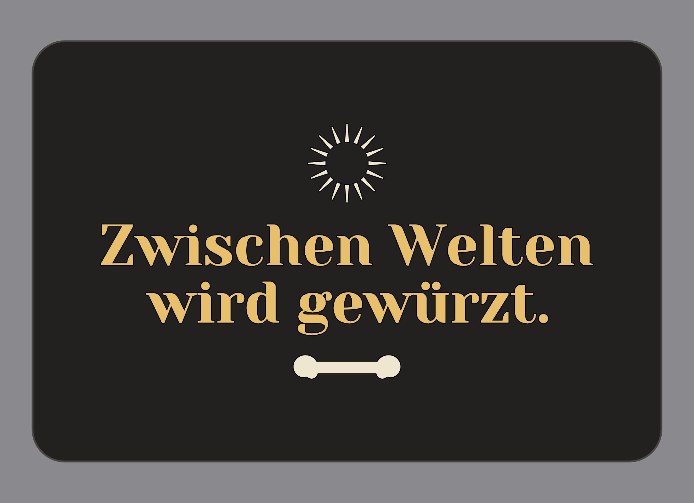 Display-Abdeckung passend für Thermomix TM7 – Zwischen Welten wird gewürzt. | mehrfarbig, Wunschfarbe möglich
