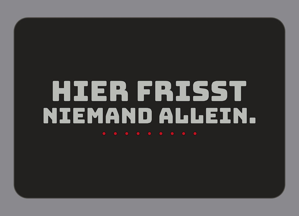 Display-Abdeckung passend für Thermomix TM7 – Hier frisst niemand allein. | mehrfarbig, Wunschfarbe möglich