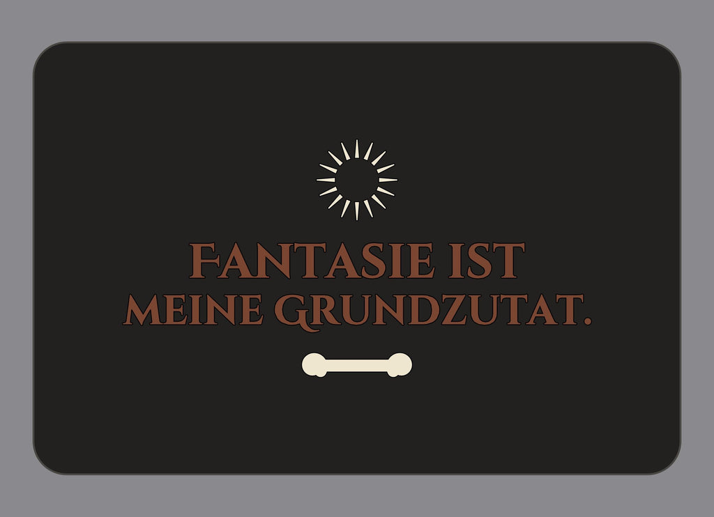 Display-Abdeckung passend für Thermomix TM7 – Fantasie ist meine Grundzutat. | mehrfarbig, Wunschfarbe möglich