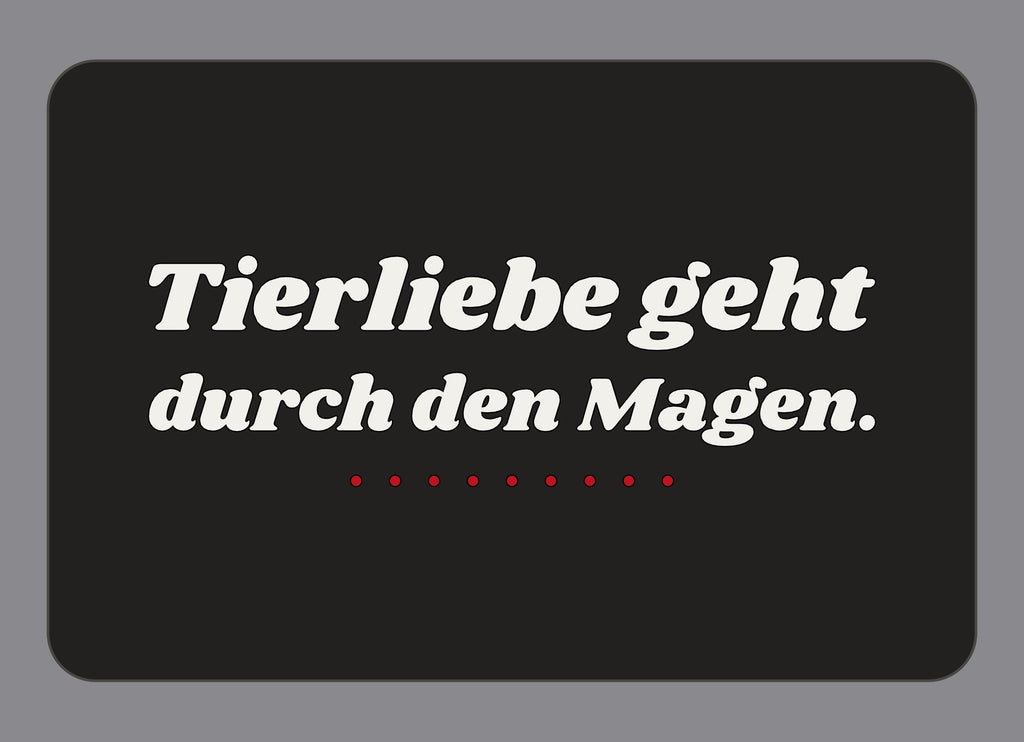 Display-Abdeckung passend für Thermomix TM7 – Tierliebe geht durch den Magen. | mehrfarbig, Wunschfarbe möglich