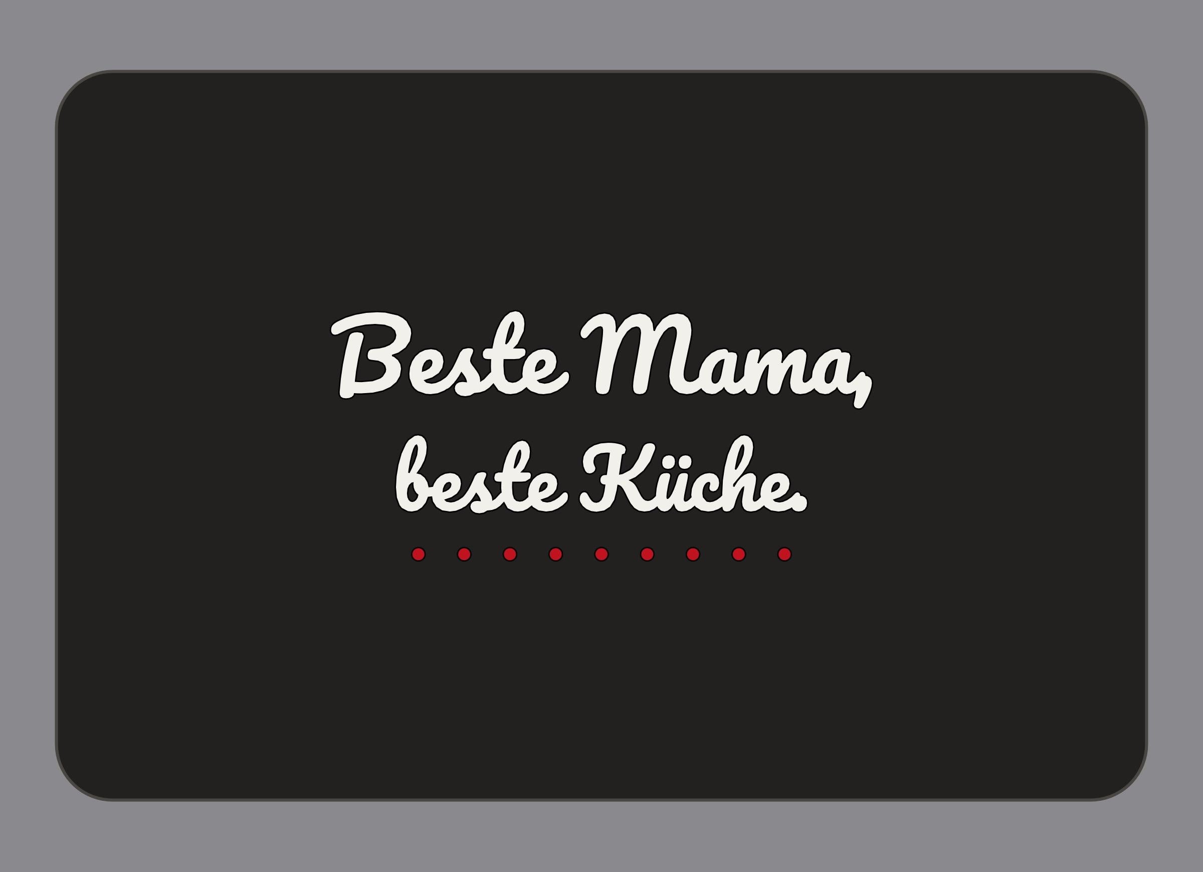 Display-Abdeckung passend für Thermomix TM7 – Beste Mama, beste Küche. | mehrfarbig, Wunschfarbe möglich